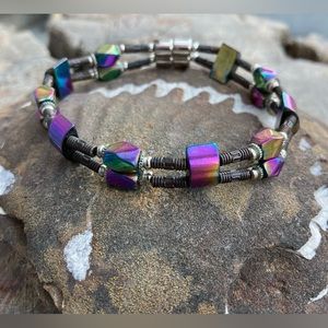 🌈Rainbow Hematite Magnetic Bracelet